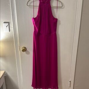 Elegant Pink Sleeveless Dress